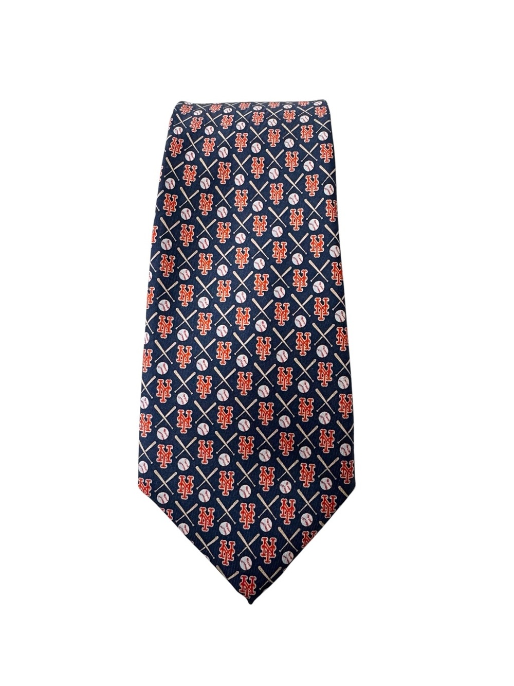 Vineyard Vines Tie New York Mets NY Logo Prints MLB Baseball Team Custom Silk